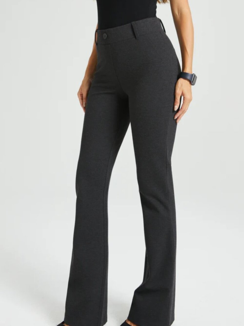 New Betabrand Charcoal Bootcut Classic Dress Pant Yoga Pants XSmall Petite